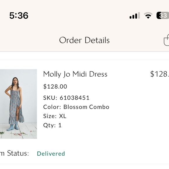 Free People Molly Jo Midi Dress XL - Picture 4 of 7